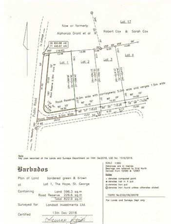 Land for Sale at Hope Estate, St George